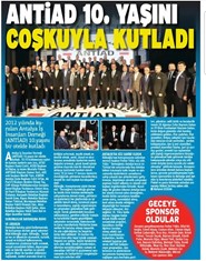 Antalya Körfez Gazetesi - ANTİAD 10 yaşında